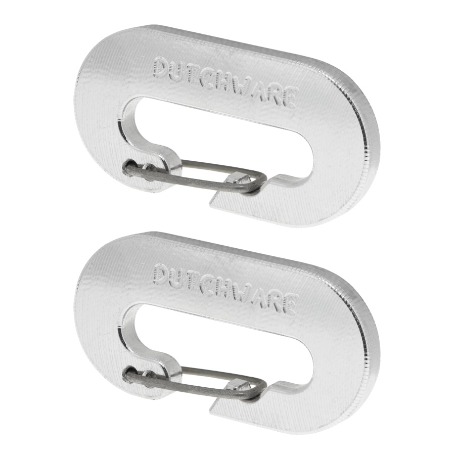Pair of Dutch Biner clips for hammock suspension from Dutchware gear