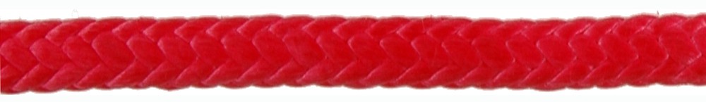 close up of red 1/4 amsteel - blue (by the foot)