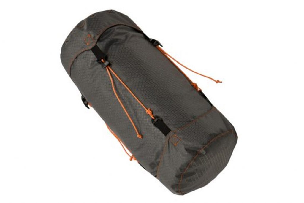 completed DIY compression stuff sack