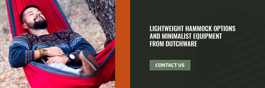 dutchware provides lightweight hammock options